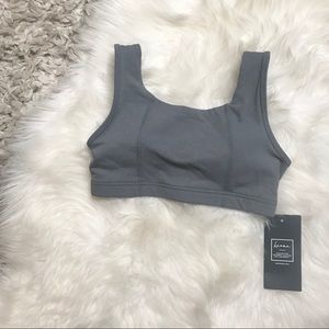 Karma Evelyn Gray Sports Bra Size Small H5